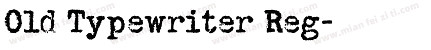 Old Typewriter Reg字体转换